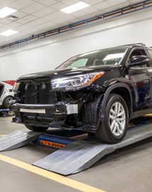 Toyota on vehicle lift | I-5 Toyota in Chehalis WA