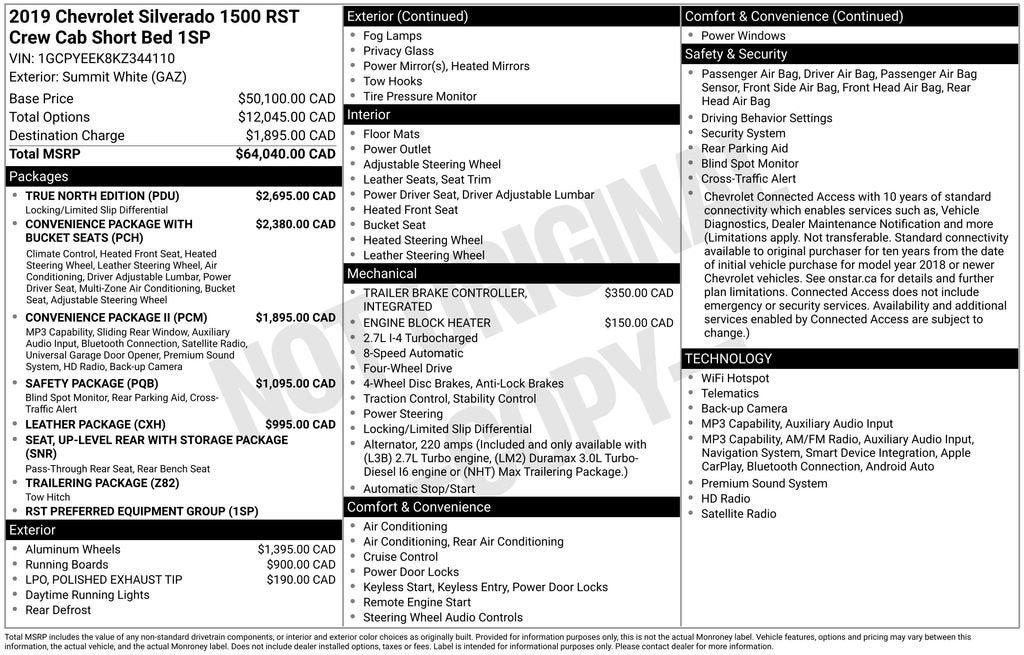 2019 Chevrolet Silverado 1500 RST