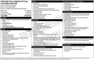 2025 GMC Sierra 2500 HD AT4