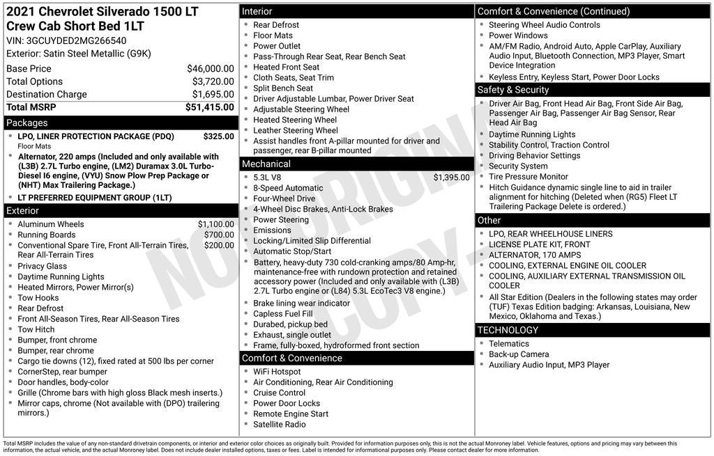 2021 Chevrolet Silverado 1500 LT