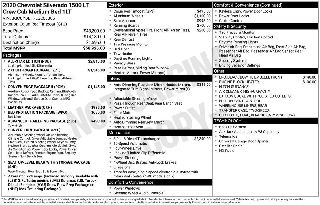 2020 Chevrolet Silverado 1500 LT