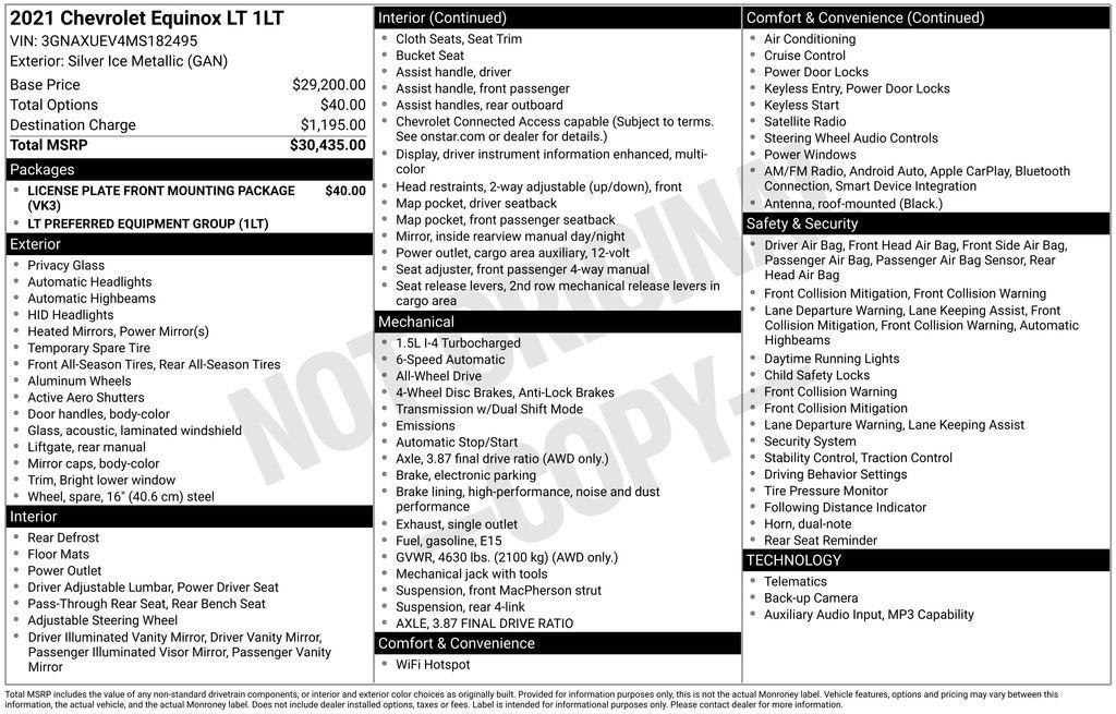 2021 Chevrolet Equinox LT