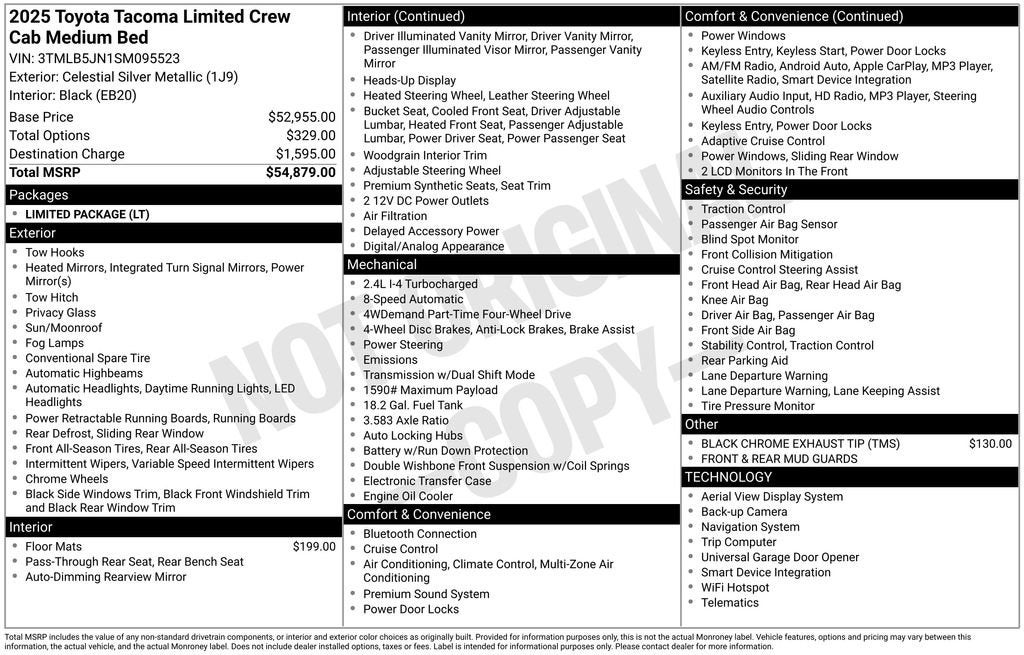 2025 Toyota Tacoma Limited