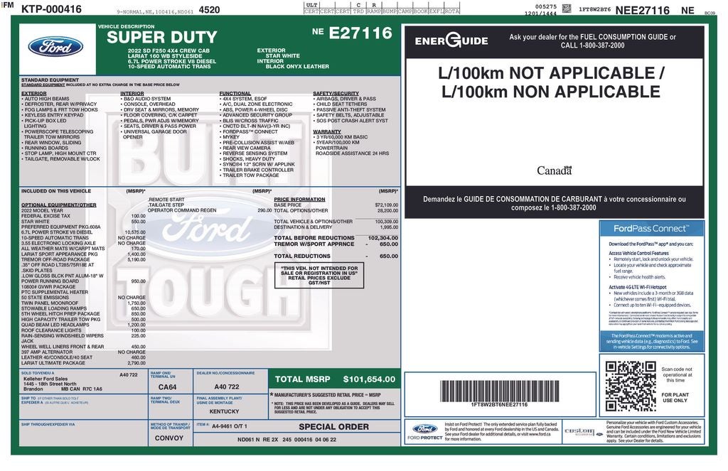 2022 Ford F-250SD Lariat
