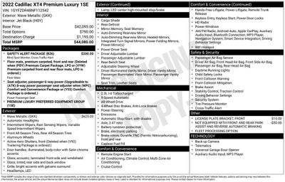 2022 Cadillac XT4 Premium Luxury