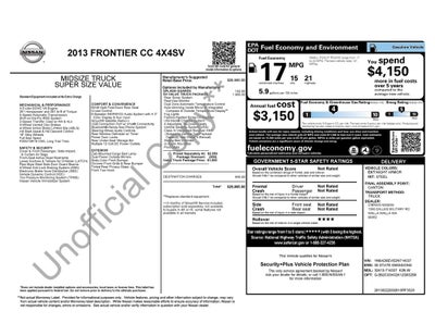 2013 Nissan Frontier SV