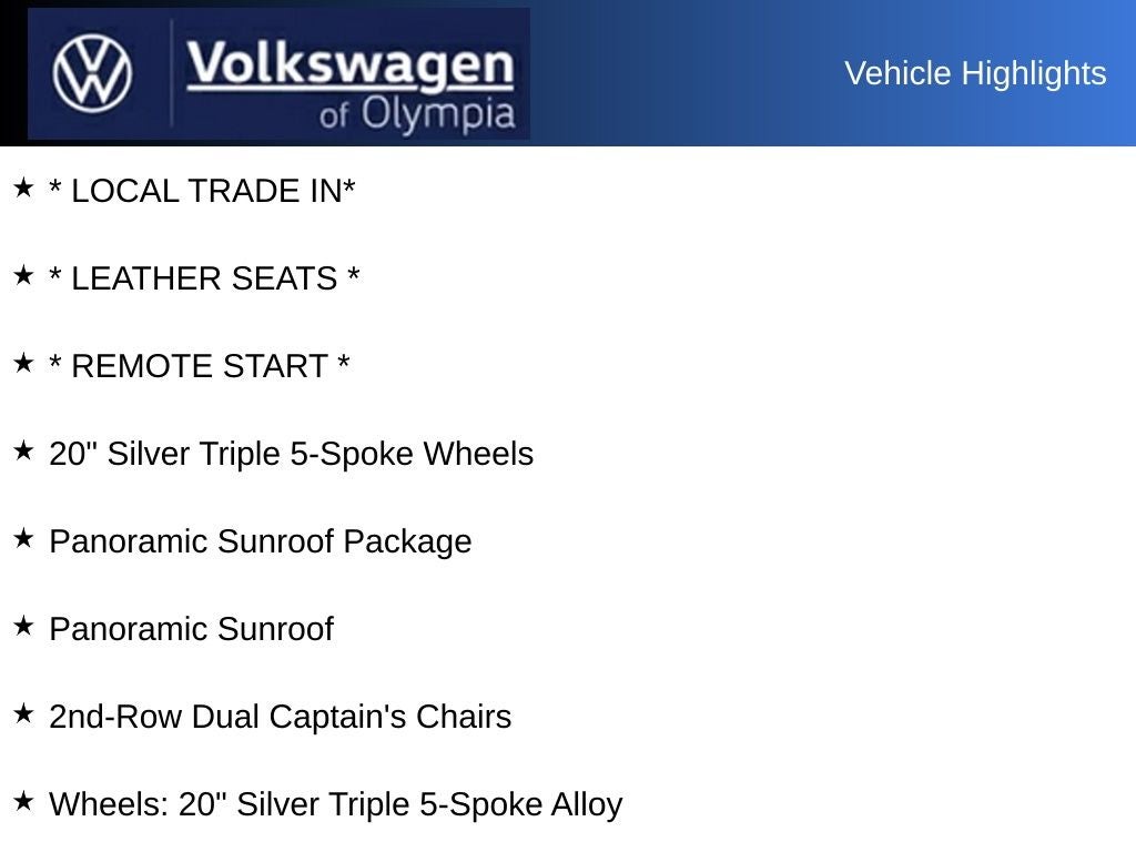 2019 Volkswagen Atlas 2.0T SE w/Technology w/Technology