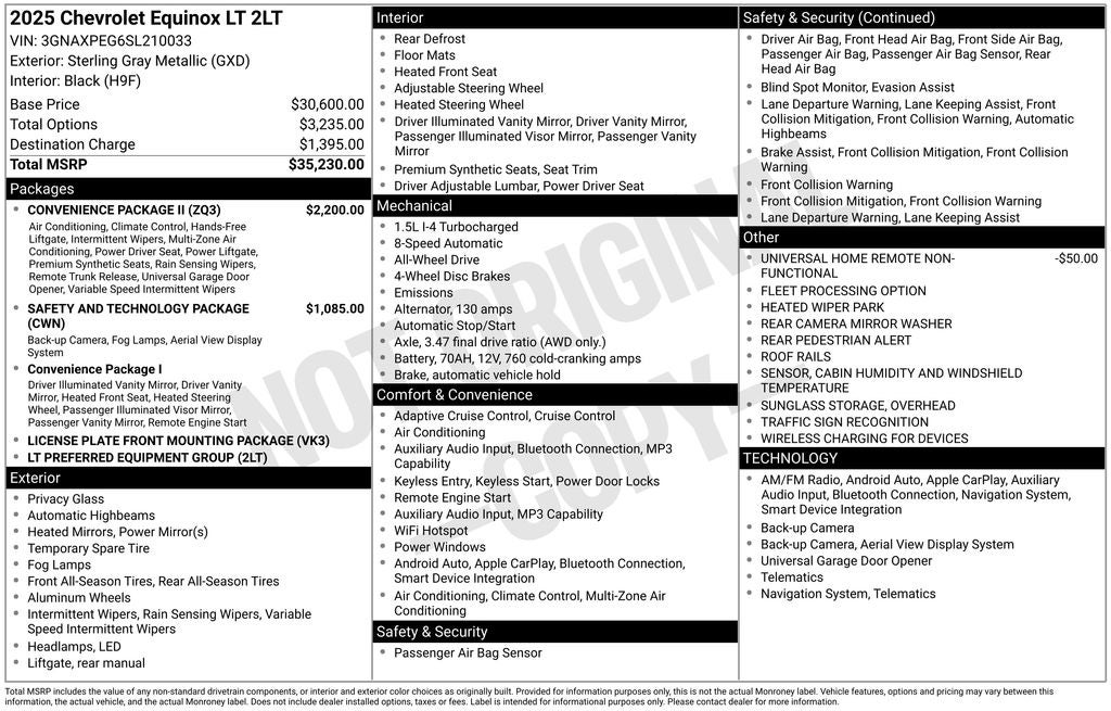 2025 Chevrolet Equinox LT