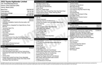 2022 Toyota Highlander Limited