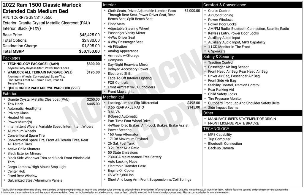 2022 RAM 1500 Classic Warlock