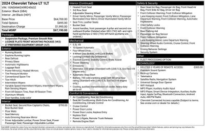 2024 Chevrolet Tahoe LT