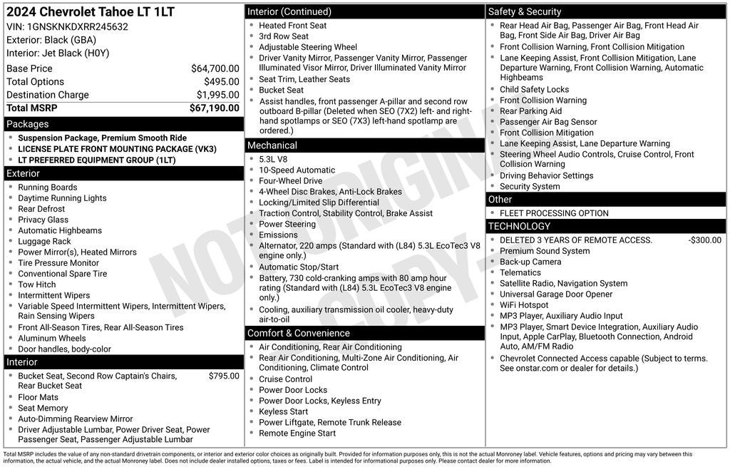 2024 Chevrolet Tahoe LT