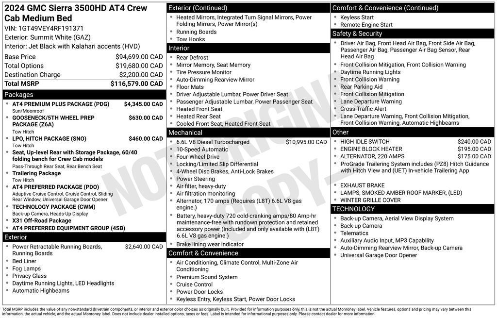 2024 GMC Sierra 3500HD AT4