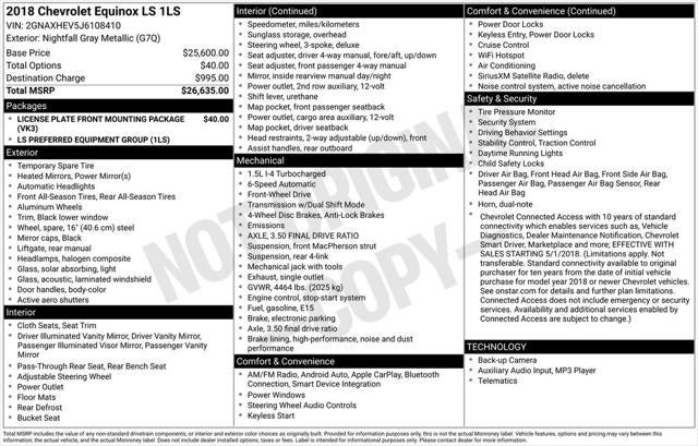 2018 Chevrolet Equinox LS