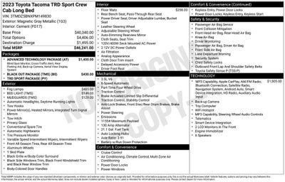 2023 Toyota Tacoma TRD Sport V6