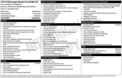2019 Volkswagen Beetle Convertible 2.0T SE