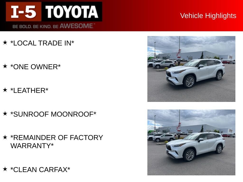 2024 Toyota Highlander Platinum