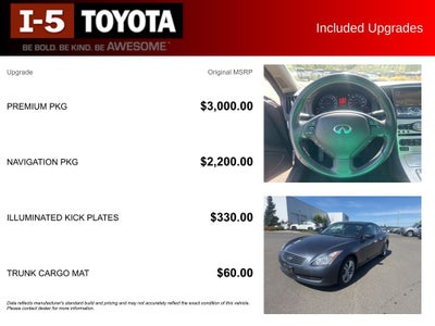 2009 INFINITI G37 X