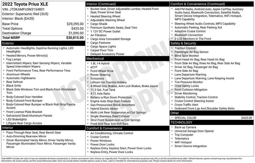 2022 Toyota Prius XLE