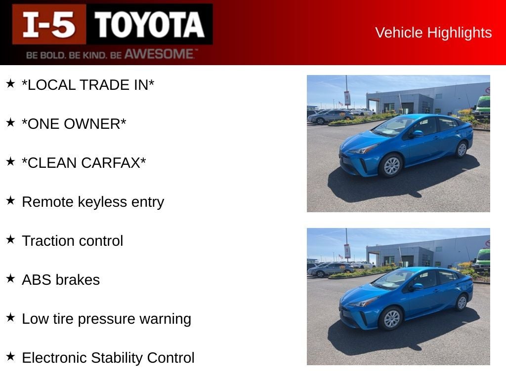 2019 Toyota Prius L