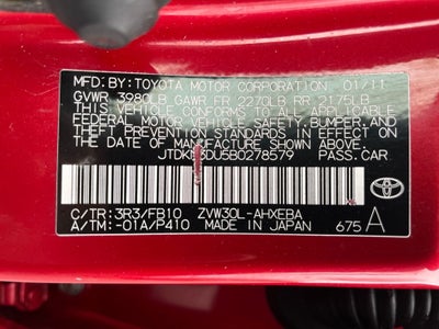 2011 Toyota Prius Two