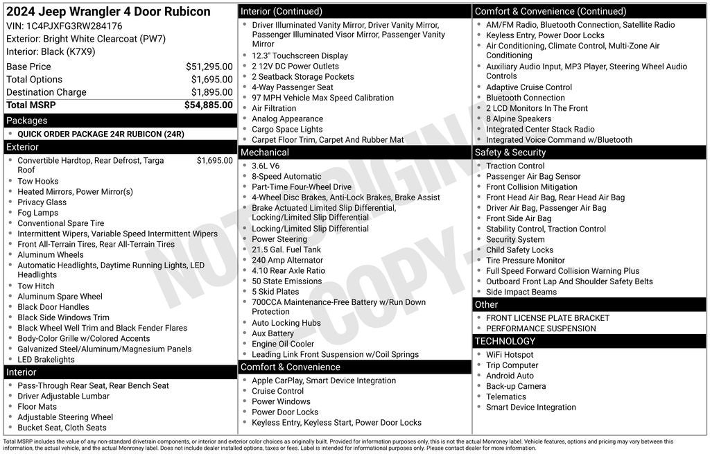 2024 Jeep Wrangler 4-Door Rubicon 4x4