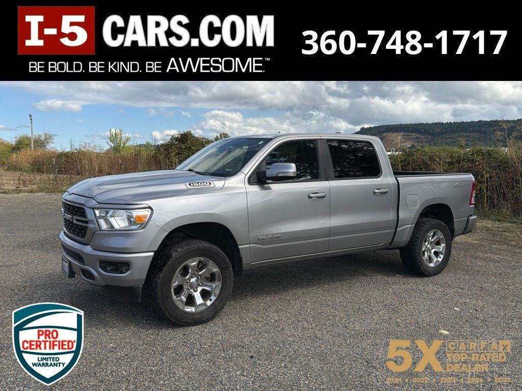 2022 RAM 1500 Big Horn Crew Cab 4x4 5'7' Box
