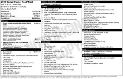 2015 Dodge Charger Road/Track