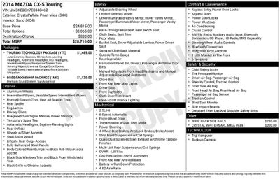 2014 Mazda Mazda CX-5 Touring