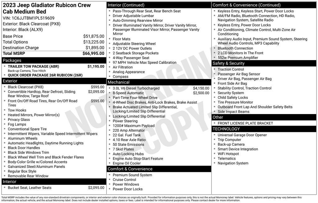 2023 Jeep Gladiator Rubicon
