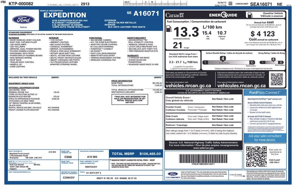 2025 Ford Expedition Max Platinum