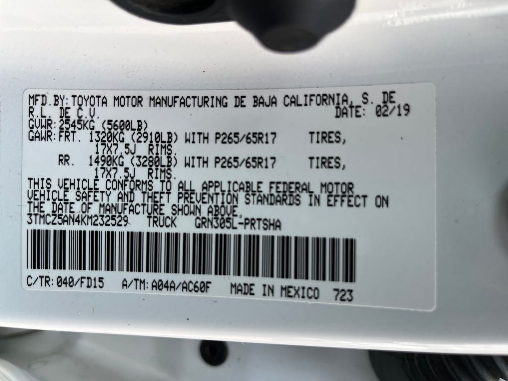 2019 Toyota Tacoma TRD Sport V6
