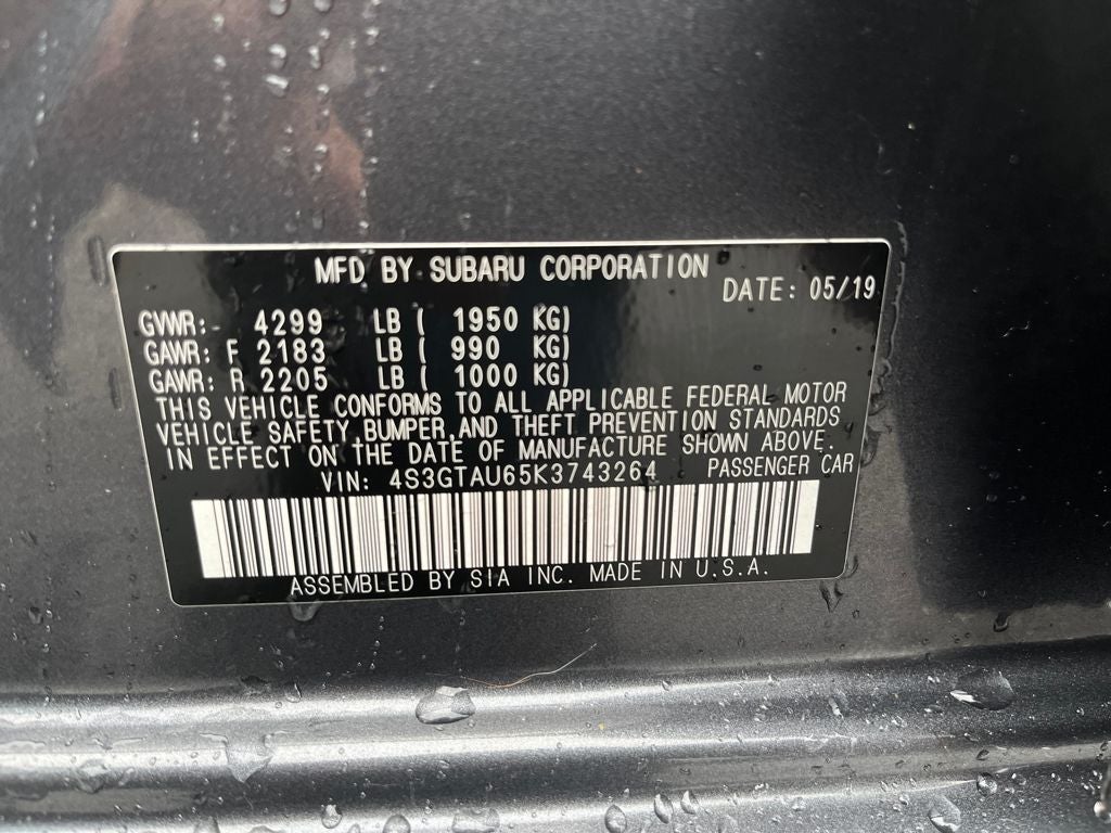 2019 Subaru Impreza 2.0i Limited