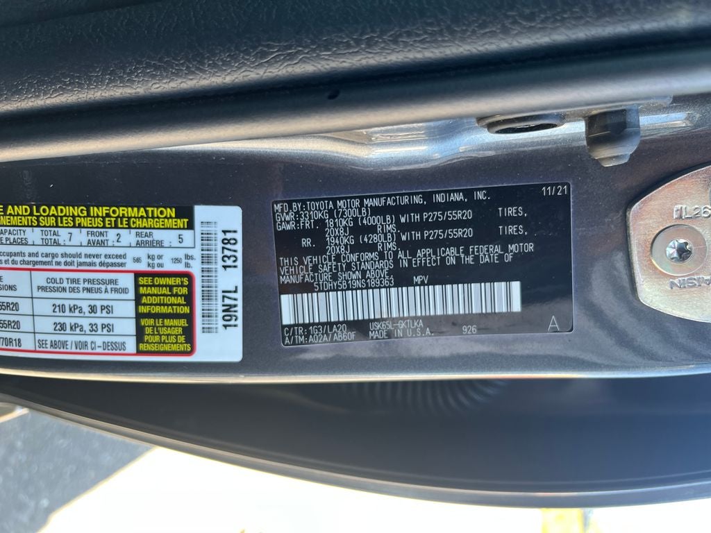 2022 Toyota Sequoia Nightshade