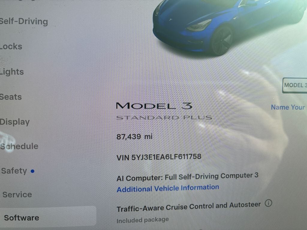 2020 Tesla Model 3 Standard Range Plus