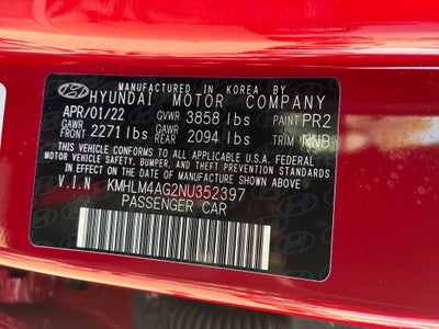 2022 Hyundai Elantra SEL