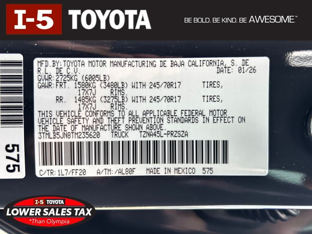 2026 Toyota Tacoma SR5