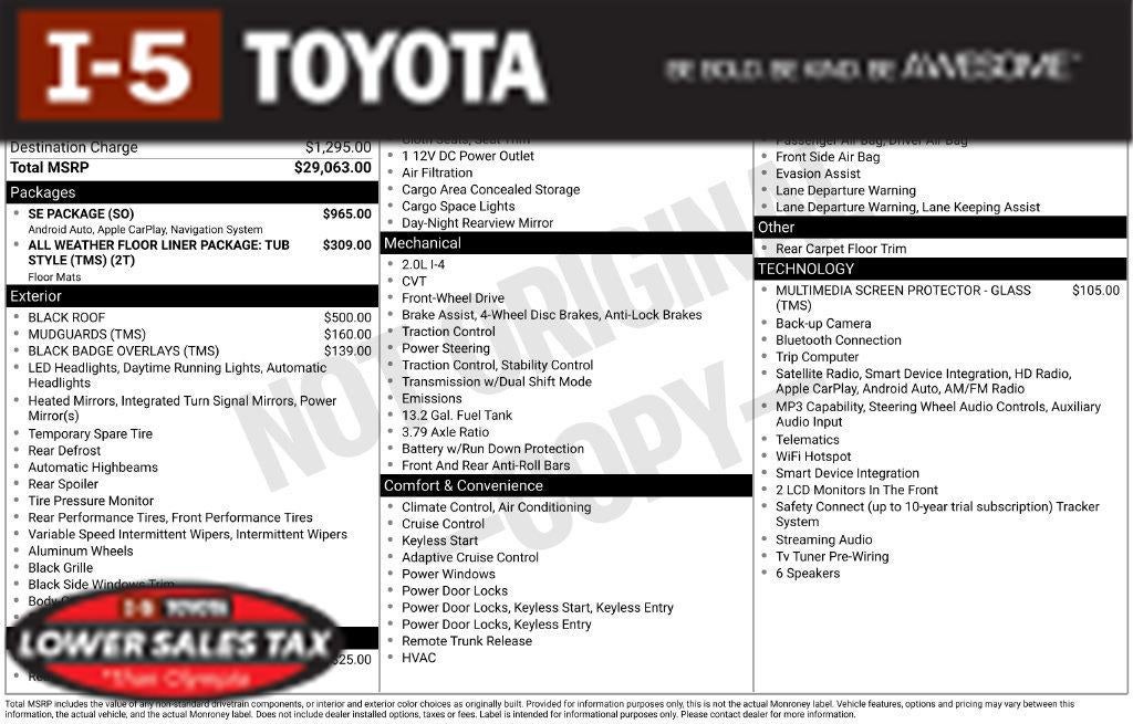 2026 Toyota Corolla SE