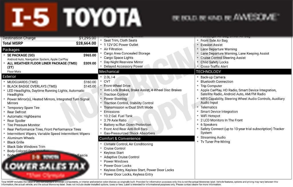 2027 Toyota Corolla SE
