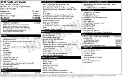 2026 Toyota Land Cruiser Base