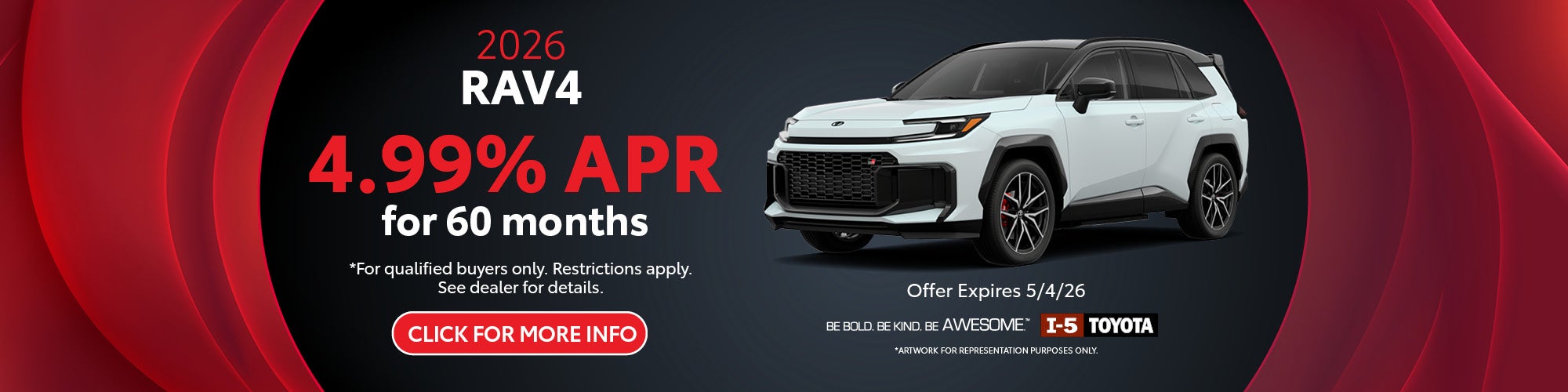 Toyota RAV4 April 2026 Washington Incentives APR Special