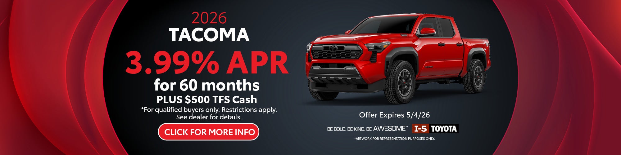 Toyota Tacoma April 2026 Washington Incentives APR Special