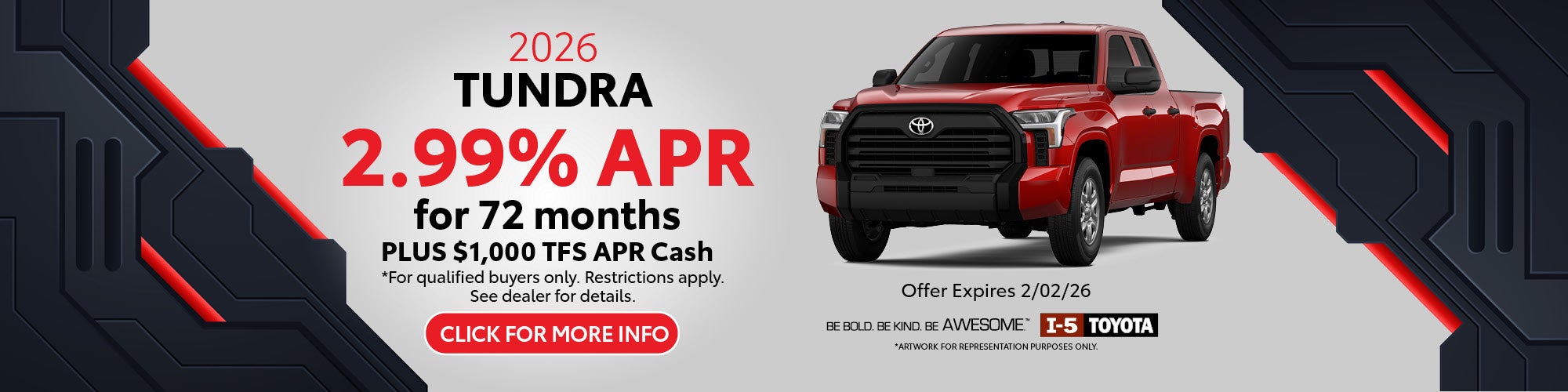 January 2026 Tundra Incentives APR Offer