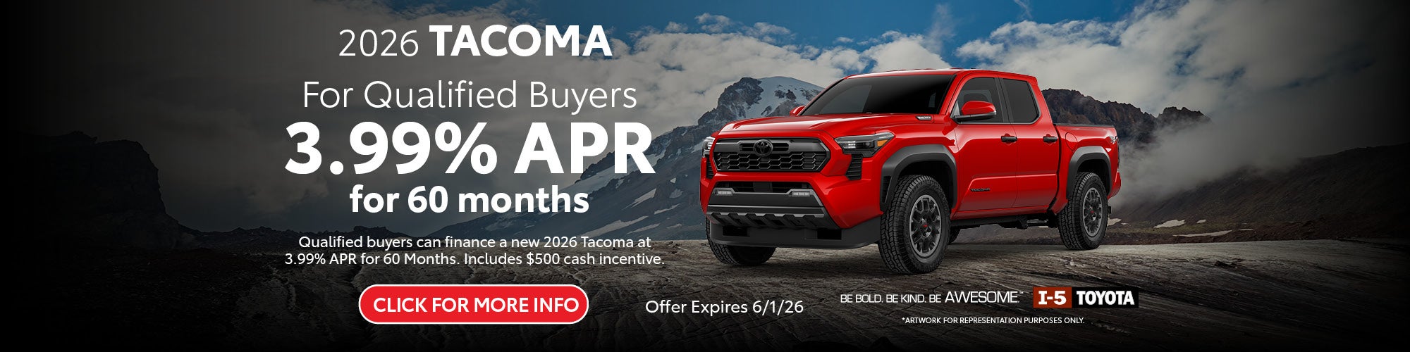 Toyota Tacoma May APR Special Washington State
