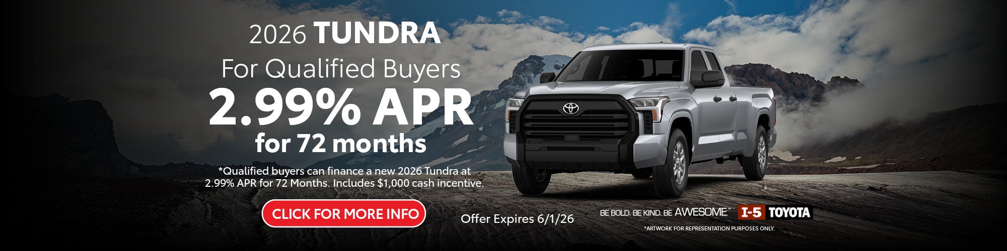 Toyota Tundra May APR Special Washington State