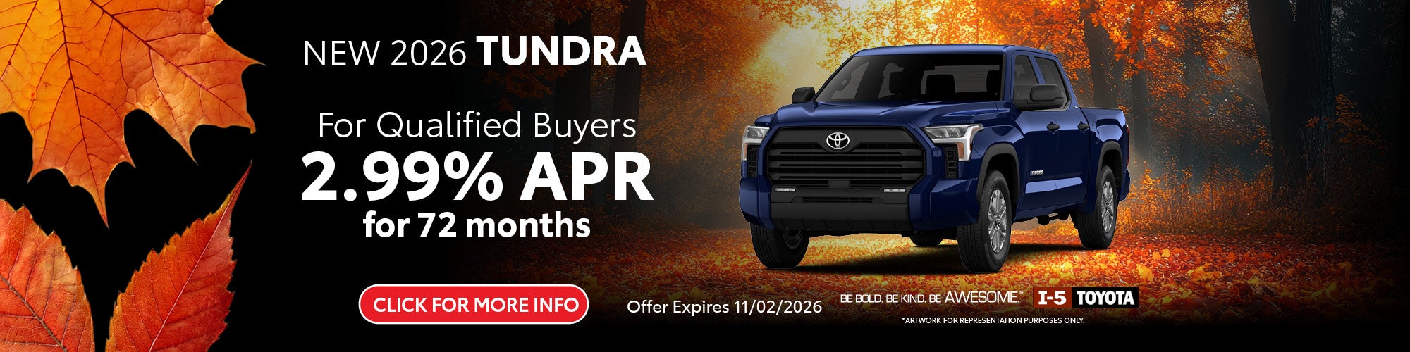 Tundra October 2026 Incentives