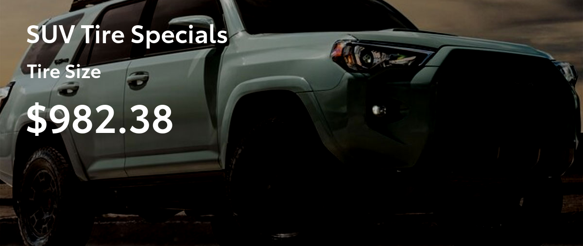 SUV Tire Specials