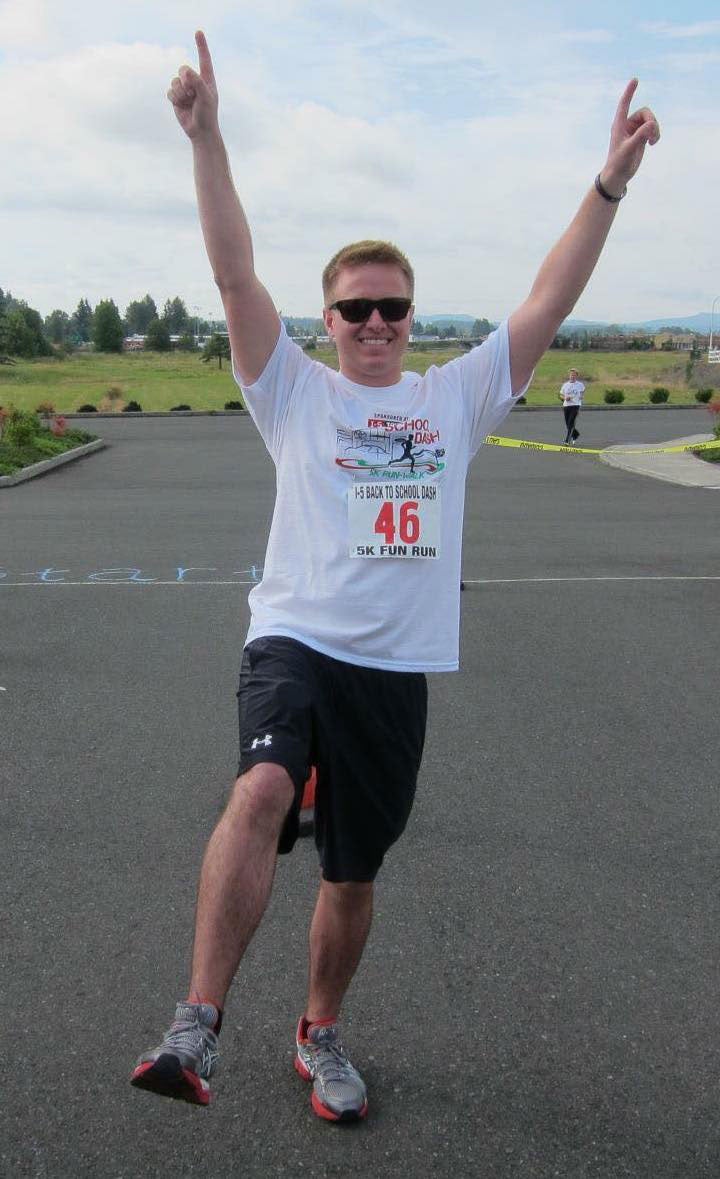 I5 Back to School Dash Winner Celebrating After Win